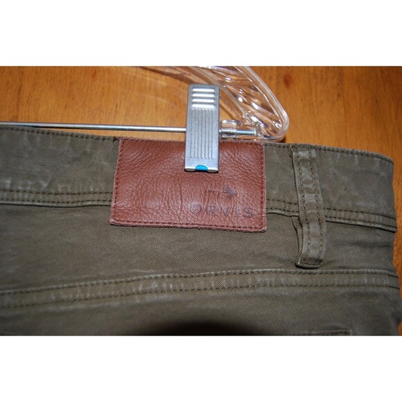 ORVIS 1856 Pants 5 Five Pocket Stretch Twill Mens Size 42x34 Olive - Picture 7 of 10